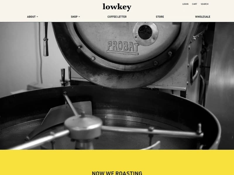 스페셜티 커피 로스터리 브랜드 홈페이지 및 쇼핑몰 구축