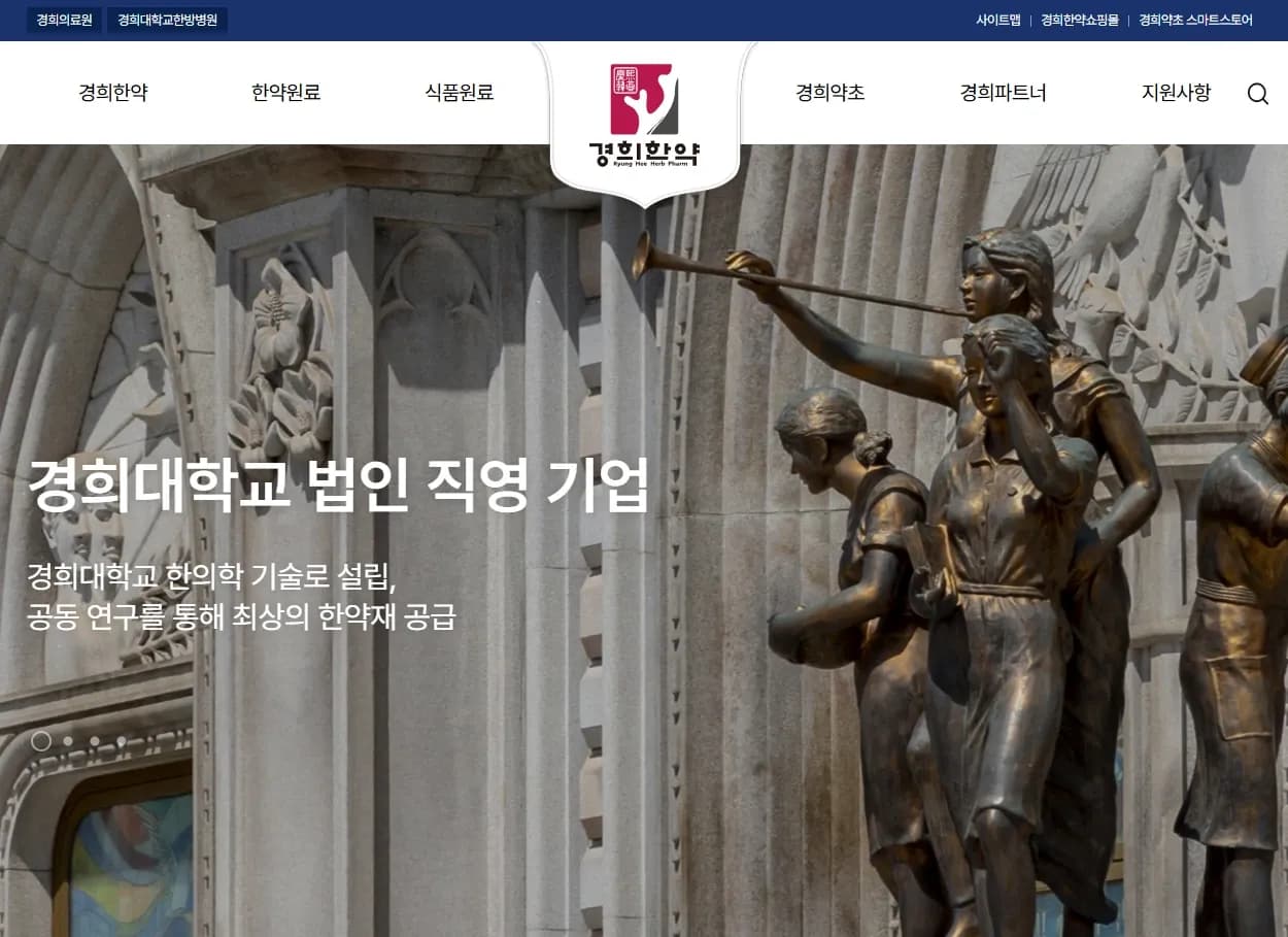한약재 건기식 기업 홈페이지 유지보수 및 성능 진단