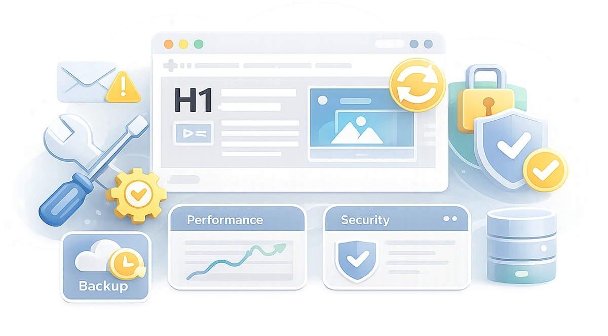웹사이트 유지보수 — 구축 이후 수정과 관리